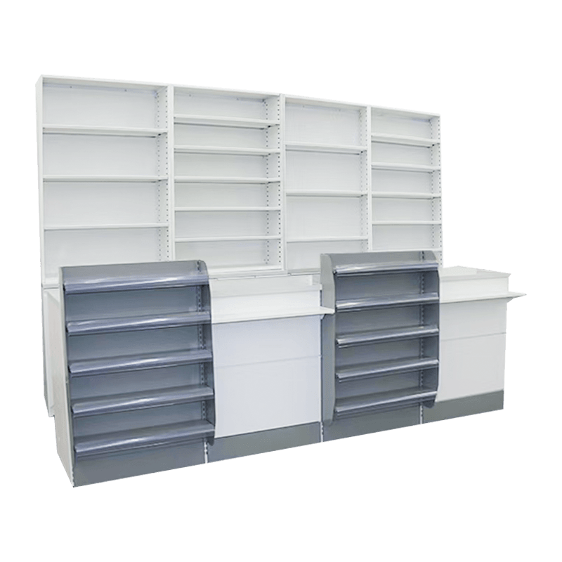 Minimalist Efficient Convenience Store Display Cabinet